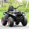 Costway 12V Elektro Kinderquad mit Scheinwerfer 4 Räder Kinder Kinderauto Elektroauto für Kinder ab 3 Jahren Schwarz