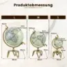 Starožitný glóbus s kovovou základňou Otočný študentský glóbus Geografický glóbus Ø 21 cm