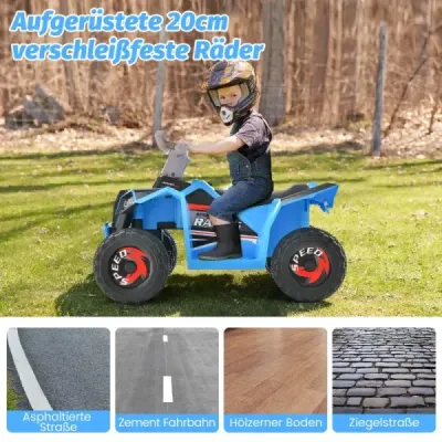 6V detská elektrická štvorkolka s prepínačom vpred/vzad Detská štvorkolka Mini Electric Quad Blue