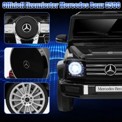 Elektrické autíčko pre deti Mercedes Benz G500 detské elektrické autíčko s diaľkovým ovládaním čierne