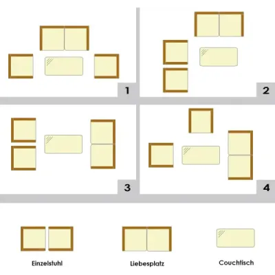 Costway 4 TLG. Outdoor Terrassenmöbel Set aus PE Rattan mit Gehärtetem Glastisch & Kissen Grau