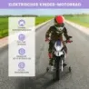 12V detská elektrická motorka s tréningovými kolesami Aprilia Licencovaná elektrická motorka čierna