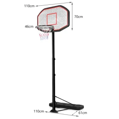 Basketbalový stojan basketbalový kôš basketbalový systém prenosný basketbalový kôš 200-305 cm