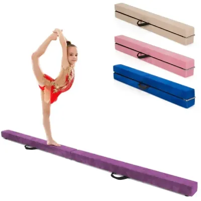 2.1M Balance Beam Gymnastický tréning Skladací odolný Fitness Black