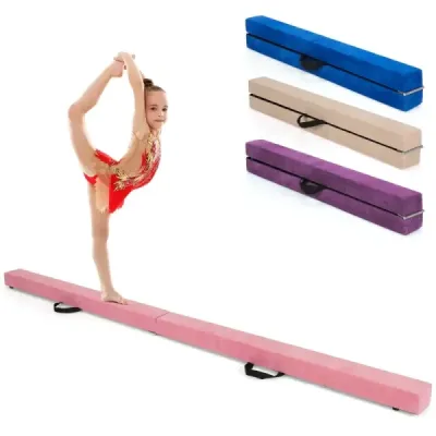 2.1M Balance Beam Gymnastický tréning Skladací odolný Fitness Black