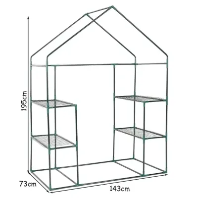 Skleník Fóliový skleník Skleník Domček pre rastliny Domček pre paradajky 143 x 73 x 195 cm