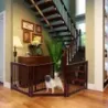 Bezpečnostná brána Trojdielna bezpečnostná brána pre psov 206 x 61 x 1,8 cm