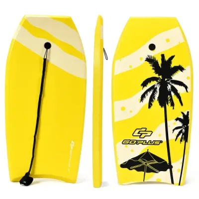 Sup Board Kids Bodyboard Surfboard Surfboard Yellow 104 x 52 x 6 cm