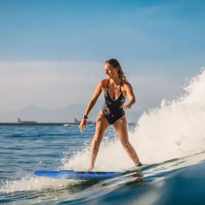 Bodyboard ľahká plavecká doska na pláž pre deti a dospelých 106 cm modrá