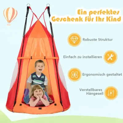 Detská hojdačka Nest Swing Max. Nosnosť 150 kg Priemer 100 cm-ružová