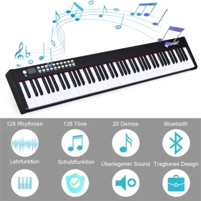 88-klávesová digitálna klavírna klaviatúra elektronická klavírna klaviatúra puzdro na prenášanie