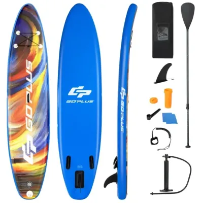 Nafukovacia doska Stand Up Surfboard rozšírená doska 320 x 76 x 15 cm vzor hviezdnej oblohy farebná