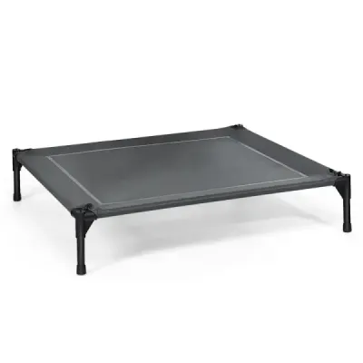 Pelech pre psov so strieškou záhradné ležadlo pre psov a stan 105 x 87 x 89 cm Sivá