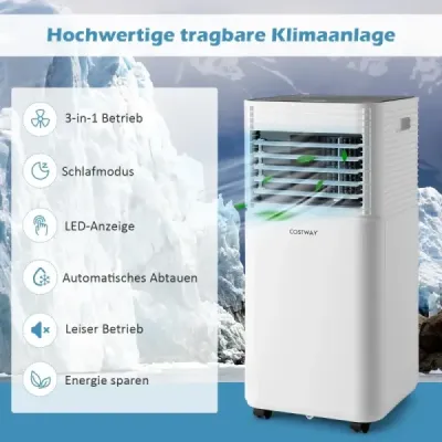 4 v 1 mobilná klimatizácia 9000 BTU Chladenie a vetranie a odvlhčovanie Klimatizácia s čiernym vekom 16 ? - 32 ?