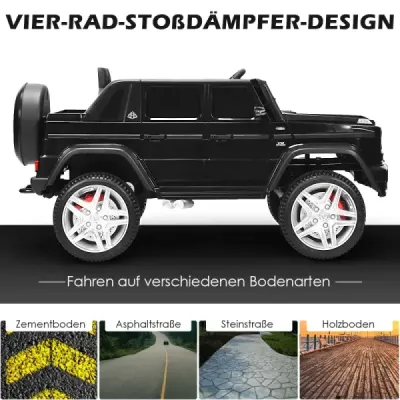 12 V licencovaný Mercedes-Benz Maybach Jeep na batérie s odpružením 115 x 67 x 57 cm Modrá