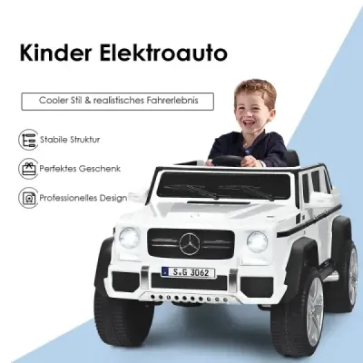 12 V licencovaný Mercedes-Benz Maybach Jeep na batérie s odpružením 115 x 67 x 57 cm Modrá