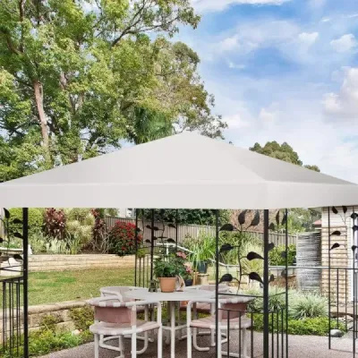 Náhradná strecha pavilónu Kryt proti slnku so suchým zipsom 300 x 300 cm béžová