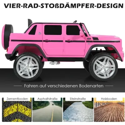 12 V licencovaný Mercedes-Benz Maybach Jeep na batérie s odpružením 115 x 67 x 57 cm Modrá