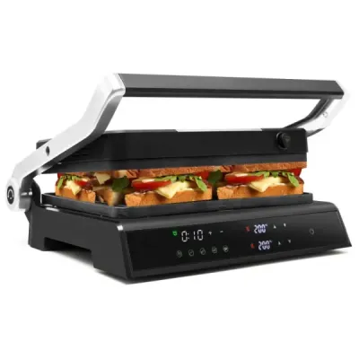 3-v-1 1200W Panini Press Grill s nepriľnavými platňami elektrický gril