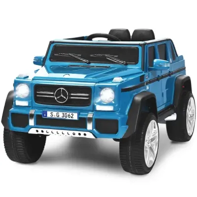 12 V licencovaný Mercedes-Benz Maybach Jeep na batérie s odpružením 115 x 67 x 57 cm Modrá