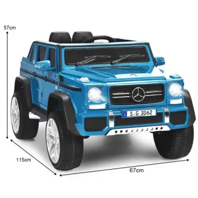 12 V licencovaný Mercedes-Benz Maybach Jeep na batérie s odpružením 115 x 67 x 57 cm Modrá