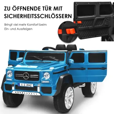 12 V licencovaný Mercedes-Benz Maybach Jeep na batérie s odpružením 115 x 67 x 57 cm Modrá