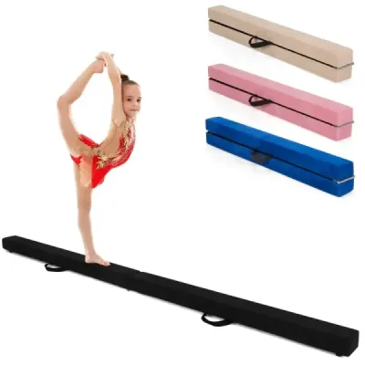 2.1M Balance Beam Gymnastický tréning Skladací odolný Fitness Black