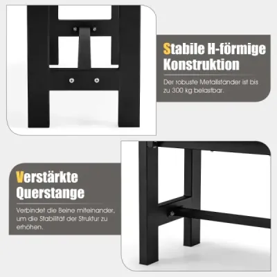 Záhradná lavica pre 2 osoby s lamelovým sedadlom s nosnosťou do 300 kg 120 x 36 x 40,5 cm Sivá