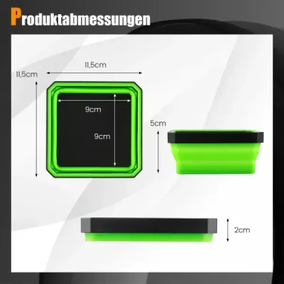 4-dielny magnetický zásobník Magnetický zásobník na náradie 11,5x11,5 cm Zásobník na náradie na uskladnenie