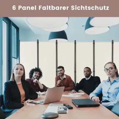 6-dielna skladacia zástena na ochranu súkromia 172 cm vysoká s uzamykateľnými kolieskami béžová