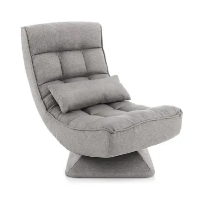 360° otočná stolička s operadlom a bedrovým vankúšom Stolička Lazy Sofa Grey