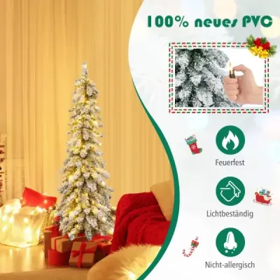 120 cm vysoký umelý vianočný stromček s 225 nástavcami z PVC 100 LED svetiel