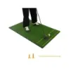 Podložka na odpalisko 3 v 1 pre golf s umelým trávnikom 2 golfové odpaliská 2 zarovnávacie tyče a 6 predvŕtaných otvorov na odpalisko 152 x 92 cm