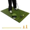 Golfová podložka na odpalisko 2 gumové odpaliská a 2 zarovnávacie tyče 6 pozícií na odpalisko 152 x 92 cm Hrúbka 20 mm