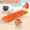 2 kusy nárazníkov pieskové dosky offroad rebrík na piesok/blato/sneh 107 x 31 x 7 cm oranžová