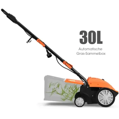 Elektrický vertikutátor 1500W vertikutátor a prevzdušňovač 2 v 1 104,5 x 51 x 103 cm oranžový