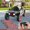 Audi elektrické autíčko pre deti 12V elektrické detské autíčko s diaľkovým ovládaním a LED svetlami a 4 závesmi Sivá