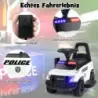 Policajné auto pre deti so 6 V batériou detské vozidlo s megafónom 62 x 44 x 43 cm čierne