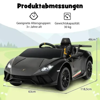 Detské elektrické autíčko Lamborghini 12V detské auto elektrické na diaľkové ovládanie žlté