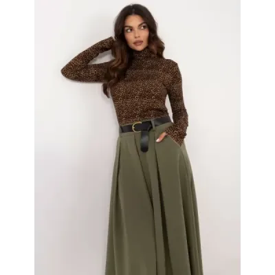 Dámska sukňa MAXI MODA9720 khaki