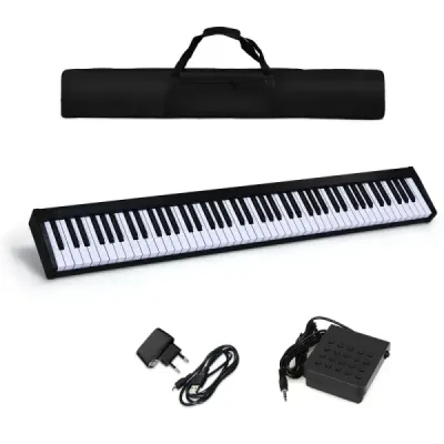 Digital Piano Keyboard 88 kláves Prenosný elektronický hudobný nástroj Detský klavír Detský klavír Čierny