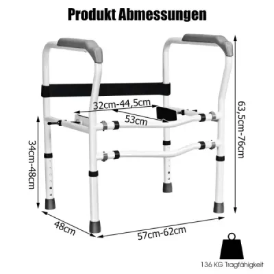Bezpečnostné zábradlie s nastaviteľnou výškou a šírkou pre seniorov Bezpečnostné zábradlie s nastaviteľnou výškou a šírkou pre seniorov