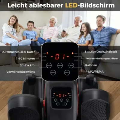 Eliptický trenažér  s monitorom a diaľkovým ovládaním