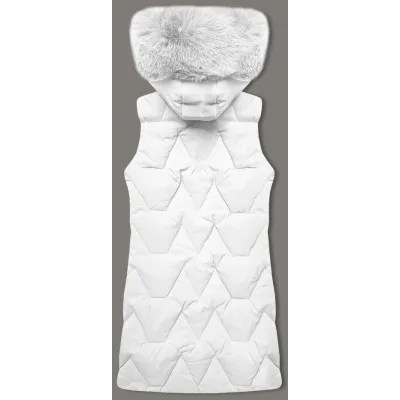 Dámska vesta MODA9172 biela