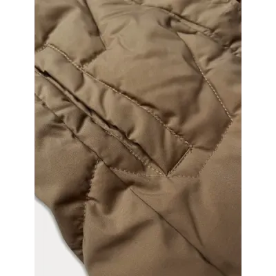 Dámska vesta MODA9172 tmavobéžová