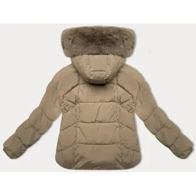 Prechodná dámska bunda  MODA9179 béžová