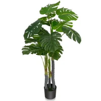 120 cm vysoký umelý strom Monstera Deliciosa Plant Green