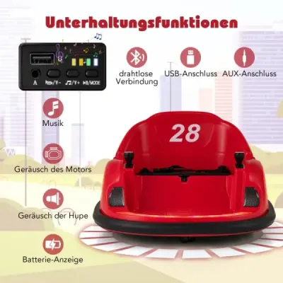 Odrážadlo pre deti elektrické odrážadlo s blikajúcimi LED svetlami červené