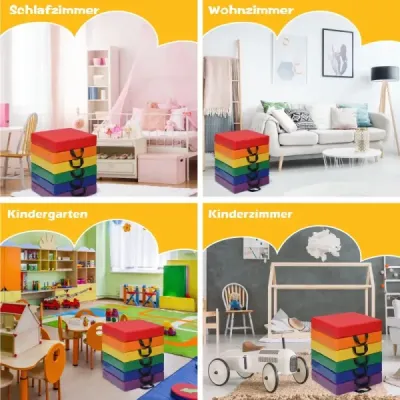 Sada 6 detských štvorcových vankúšov na stoličky Podlahové vankúše Vankúš na sedenie Sada 6 detských štvorcových vankúšov na stoličky Podlahové vankúše Vankúš na sedenie