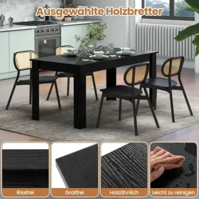 160 cm dlhý rozťahovací jedálenský stôl, moderný kuchynský stôl s miestom až pre 8 osôb